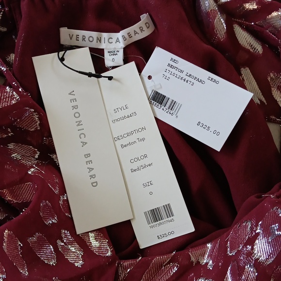 🔹️Veronica Beard ~ Benton Cold Shoulder Top - Picture 4 of 14